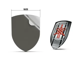 Yamaha Badge Résine Look Exclusif Décalcos Voitures Luxe